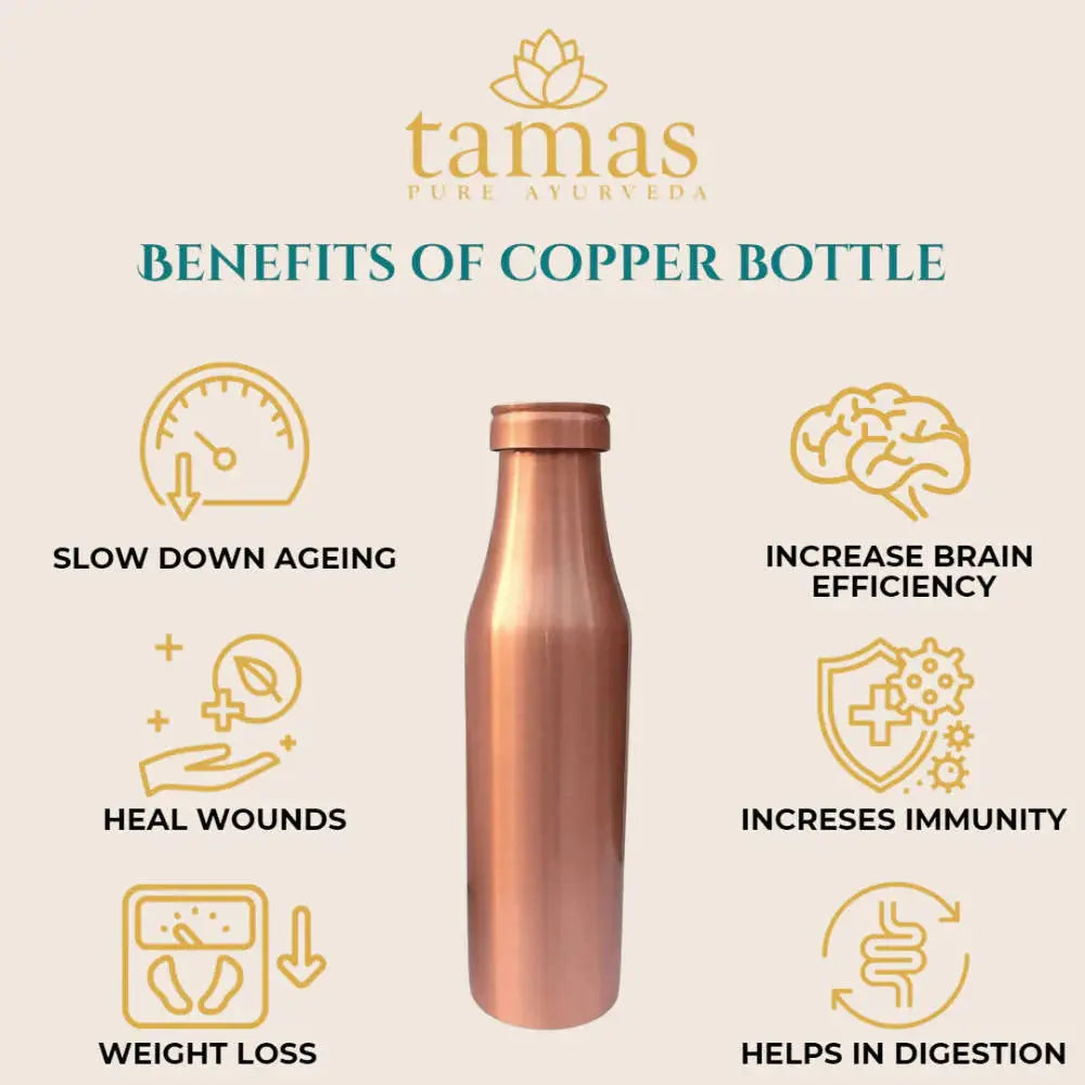 Tamas BMC Copper Water Bottle -950 ml - Mytrendzcart