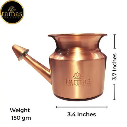 Tamas Copper Jal Neti Pot -400 ml - Mytrendzcart