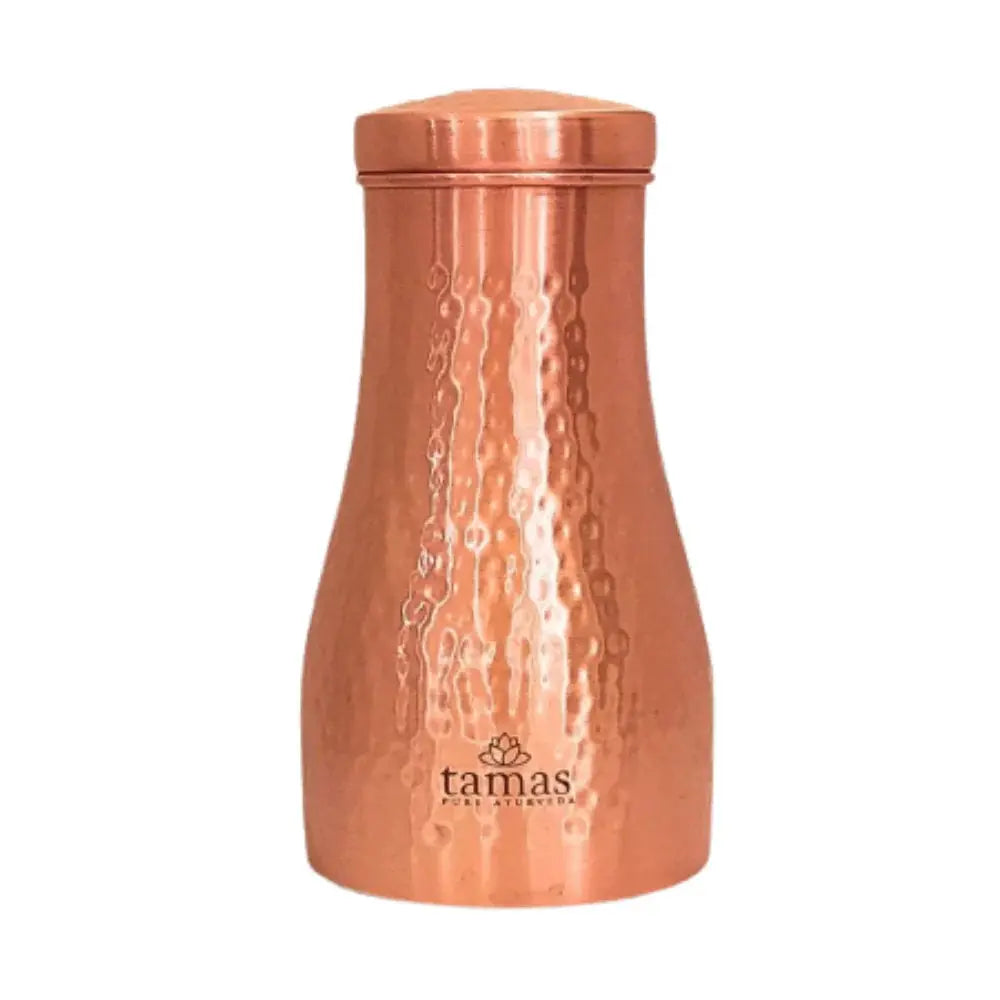 Tamas Hammered Bedroom Copper Water Jar -900 ml - Mytrendzcart