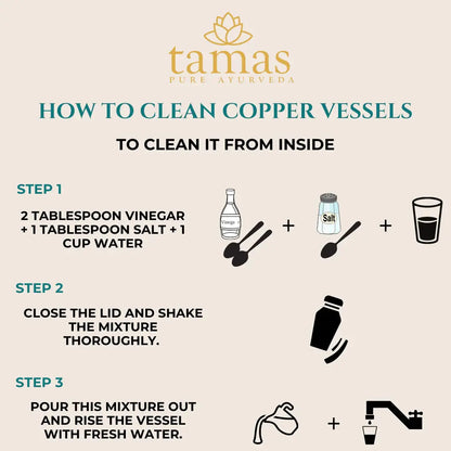 Tamas Hammered Bedroom Copper Water Jar -900 ml - Mytrendzcart