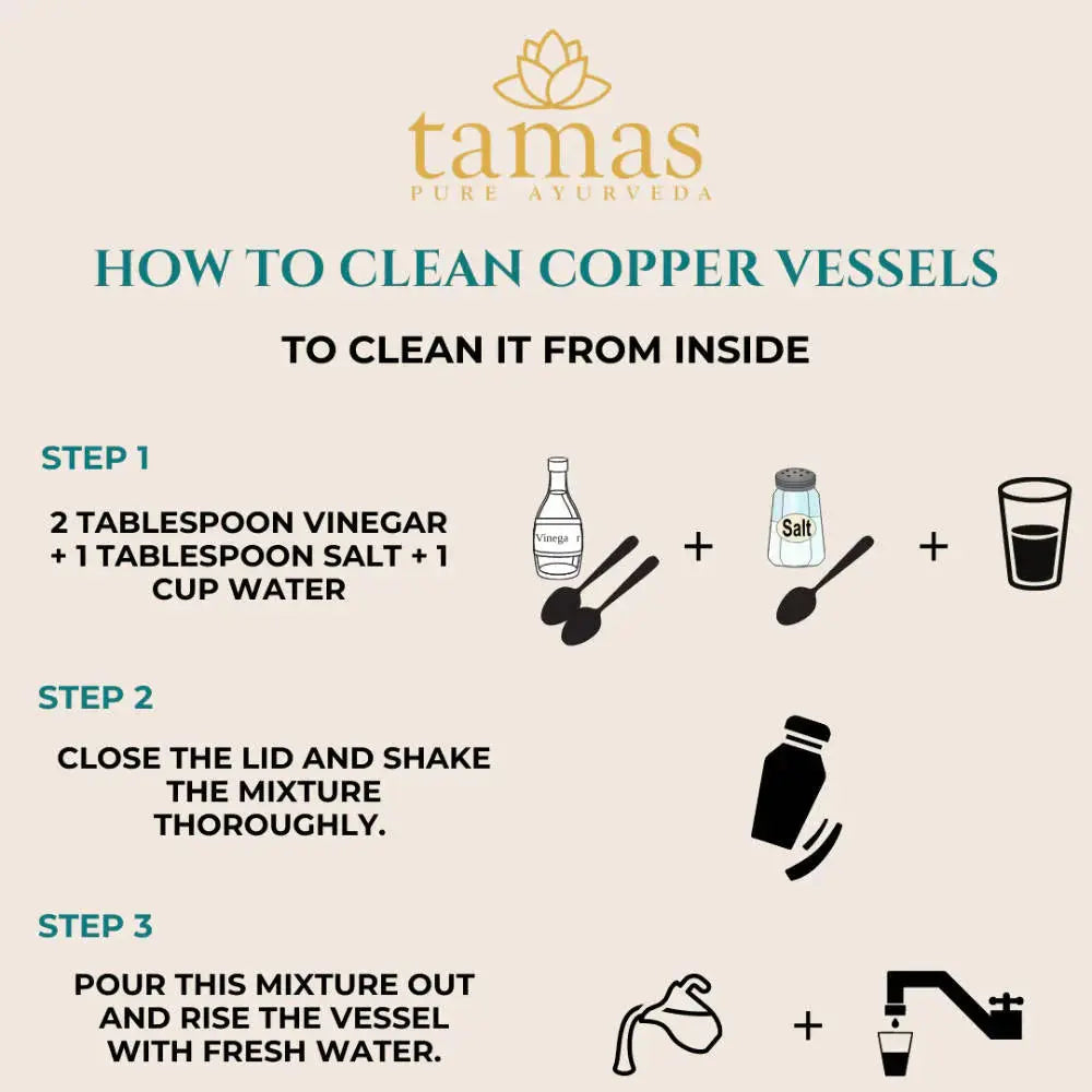 Tamas Jelly Plain Copper Water Bottle -1000 ml - Mytrendzcart