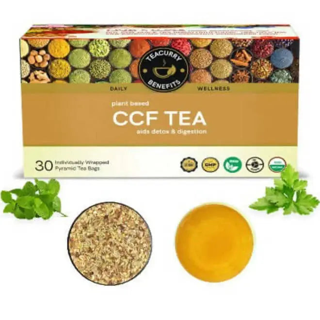 Teacurry CCF Tea - Cumin Coriander Fennel Tea -30 teabags - Mytrendzcart