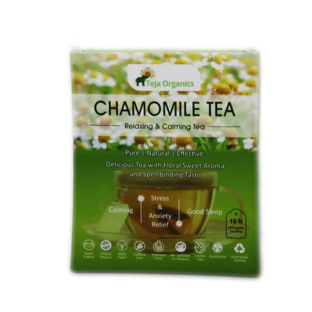 Teja Organics Chamomile Tea Bags -10 Tea bags - Mytrendzcart