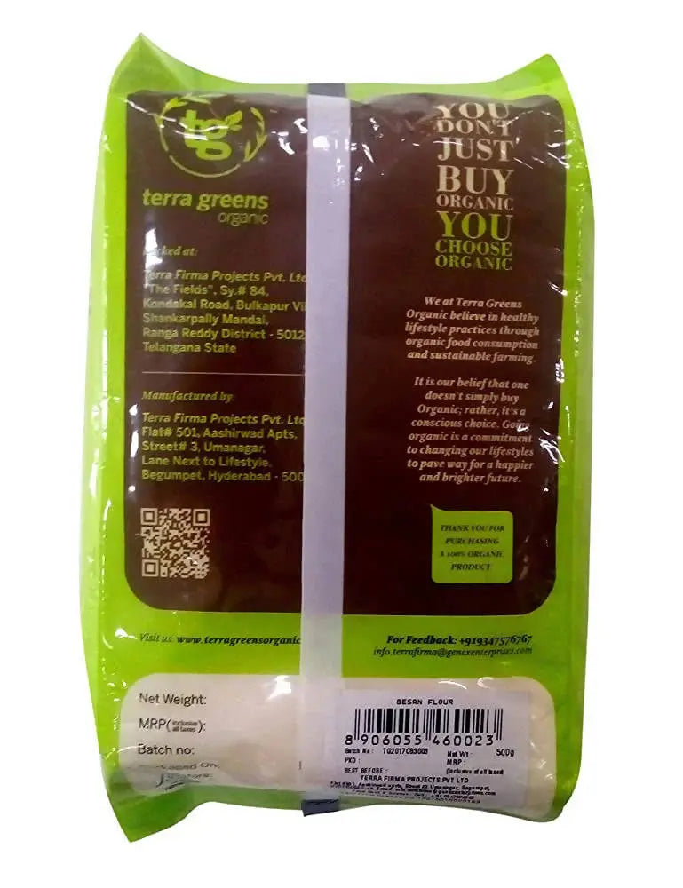 Terra Greens Organic Besan Flour -500 gm - Mytrendzcart