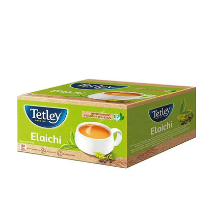 Tetley Elaichi Flavoured Chai - Black Tea, Every Sip Will Awaken Your Senses -50 Tea Bags - Mytrendzcart