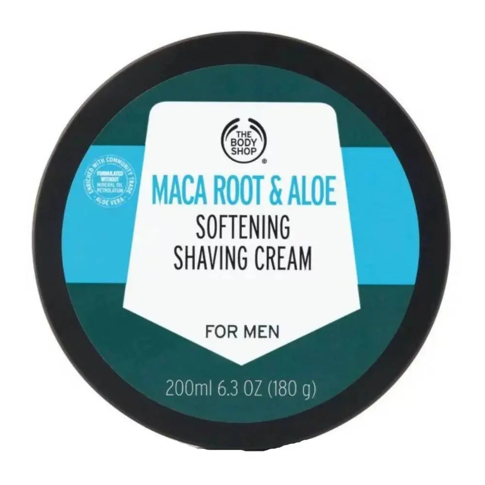 The Body Shop Maca Root & Aloe Softening Shaving Cream For Men -200 ml - Mytrendzcart