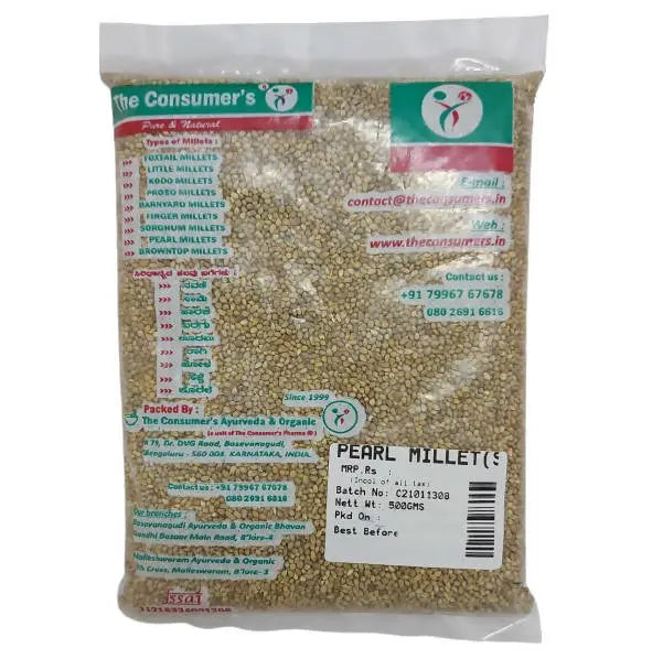 The Consumer's Pearl Millet (Sajje) -500 gm - Mytrendzcart