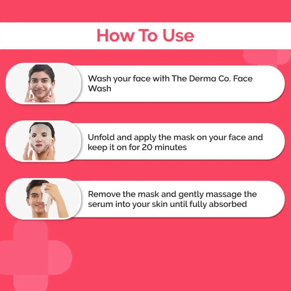 The Derma Co 1.5% AHA + BHA Sheet Mask -20 gm - Mytrendzcart