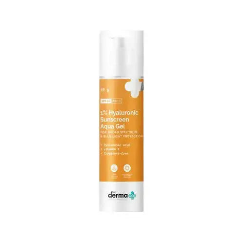 The Derma Co 1% Hyaluronic Sunscreen Aqua Gel -50 gm - Mytrendzcart