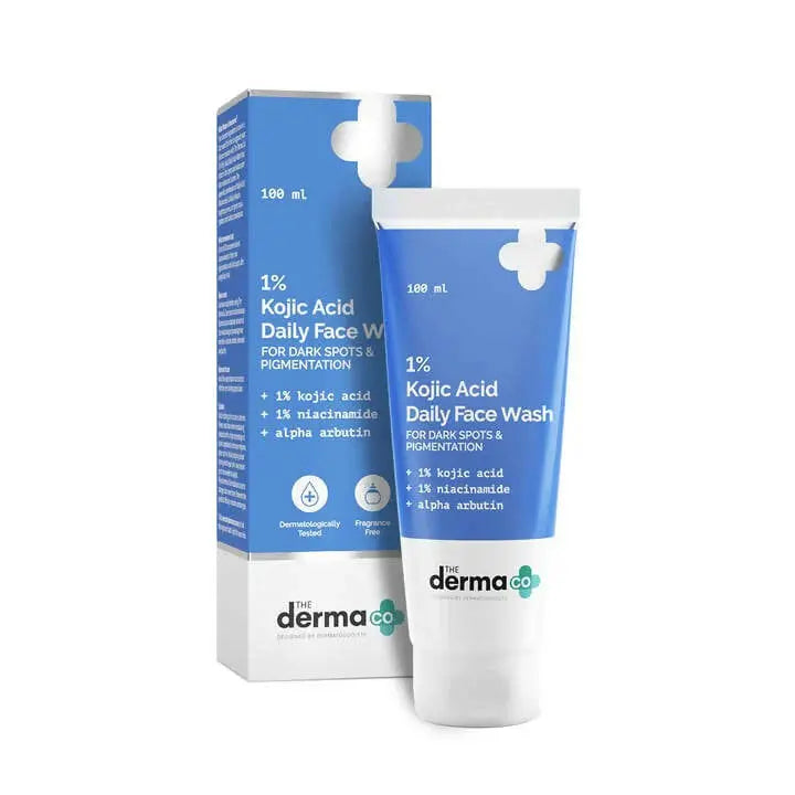 The Derma Co 1% Kojic Acid Face Wash For Dark Spots & Pigmentation -100 ml - Mytrendzcart