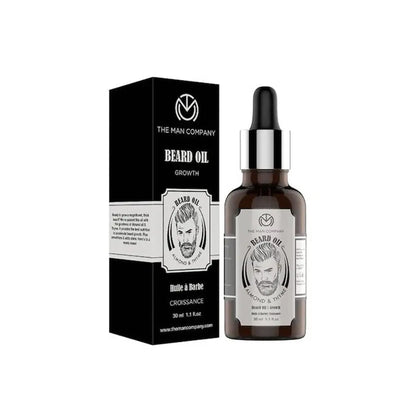 The Man Company Beard Growth Oil With Almond & Thyme -30 ml - Mytrendzcart