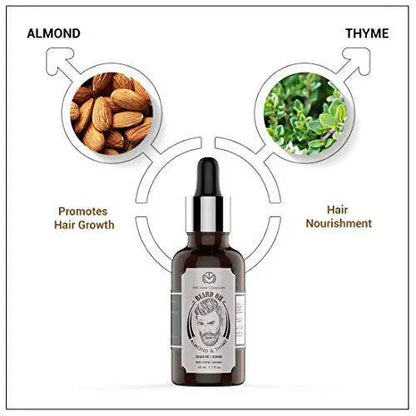 The Man Company Beard Growth Oil With Almond & Thyme -30 ml - Mytrendzcart