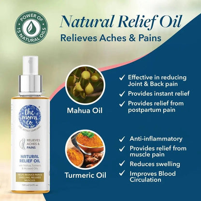 The Moms Co Natural Pain Relief Oil - Mytrendzcart