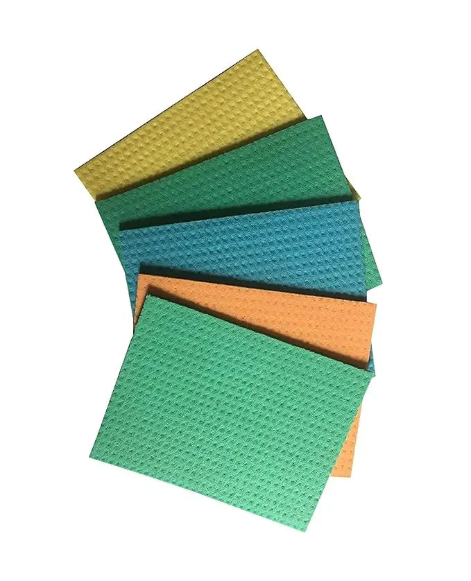 Tidy Home Cellulose Cleaning Sponge for Home & Kitchen - Pack of Multicolour Wipes - Mytrendzcart