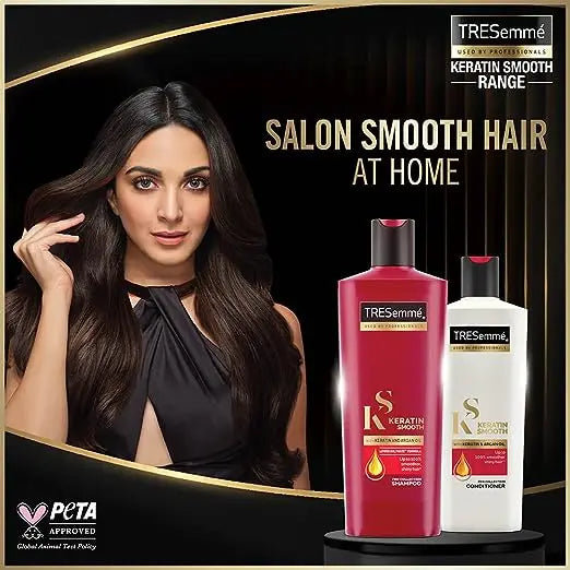 Tresemme Keratin Smooth, Shampoo, 1L, for Straighter, Shinier Hair, with Keratin & Argan Oil, Nourishes Dry Hair, Controls Frizz , for Men & Women - Mytrendzcart