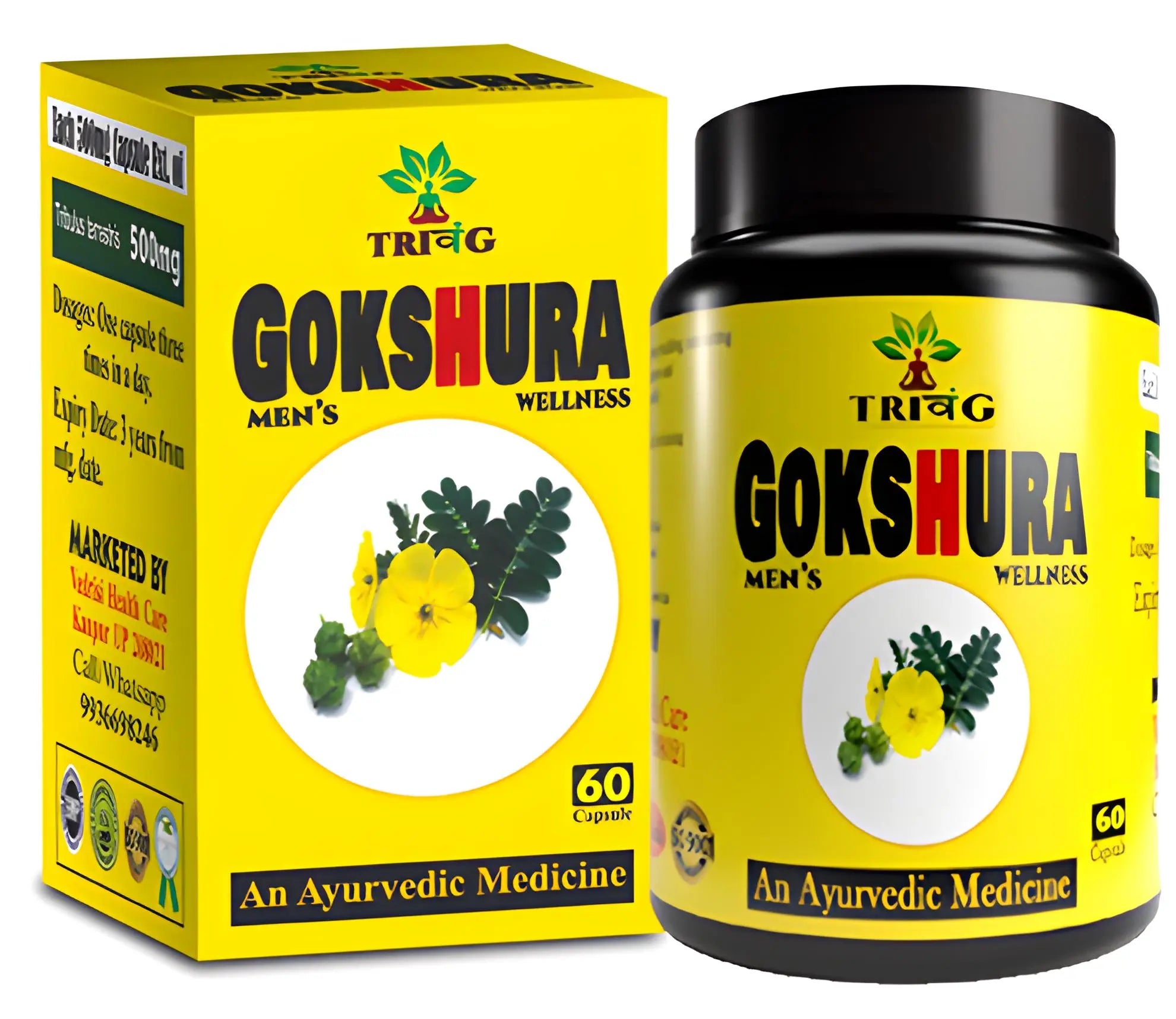 Trivang Gokshura Men's Wellness Capsules - Mytrendzcart