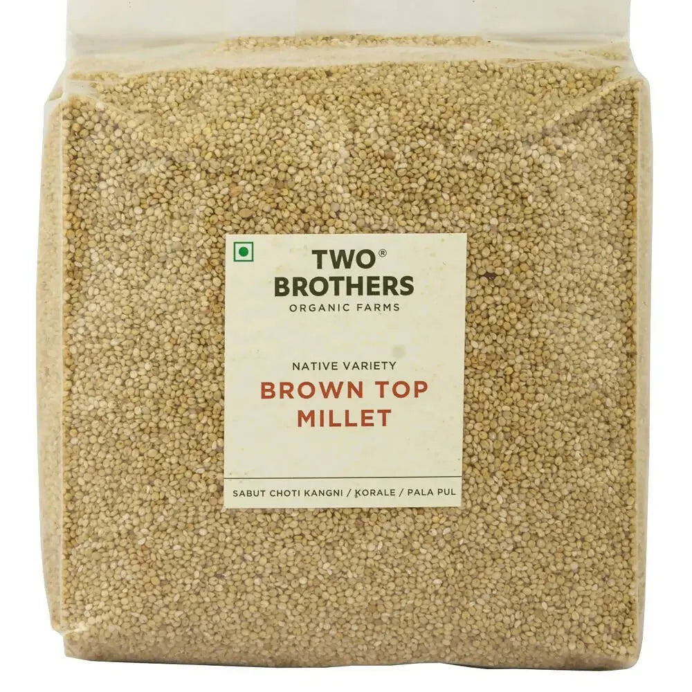 Two Brothers Organic Farms Brown Top Millets -1 kg - Mytrendzcart