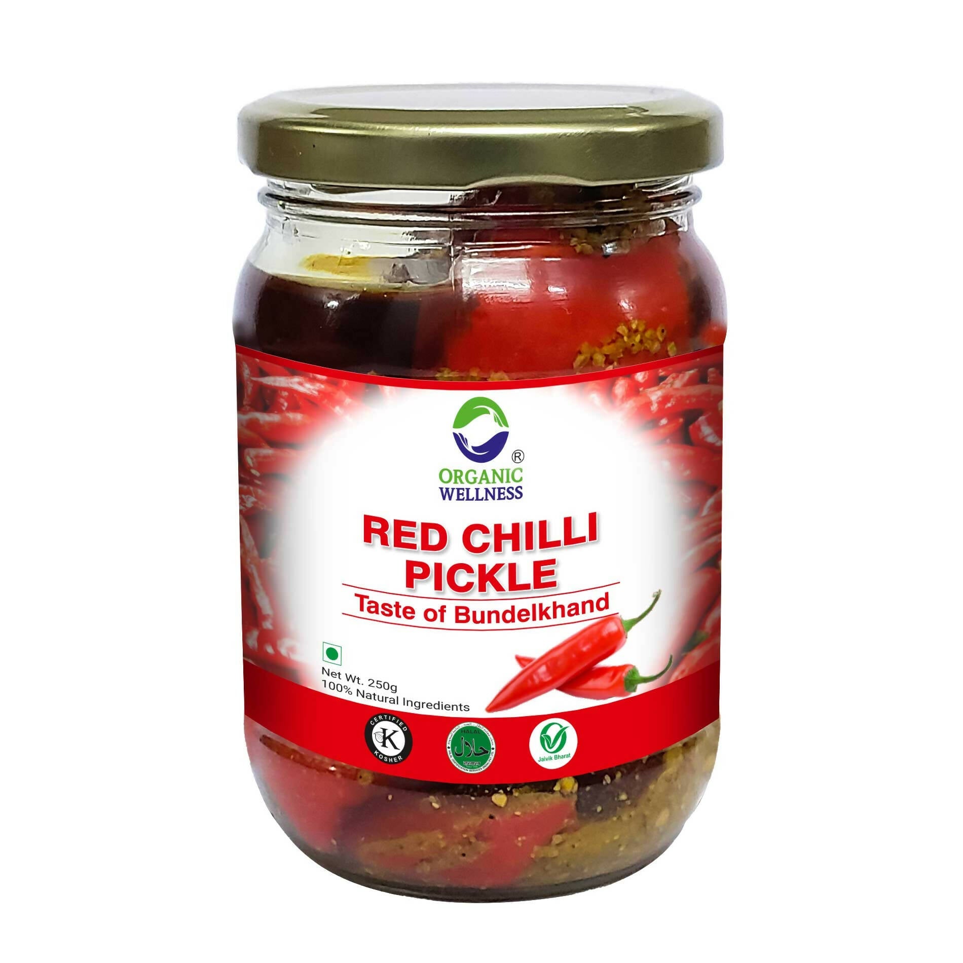 Organic Wellness Red Chilli Pickle - Mytrendzcart