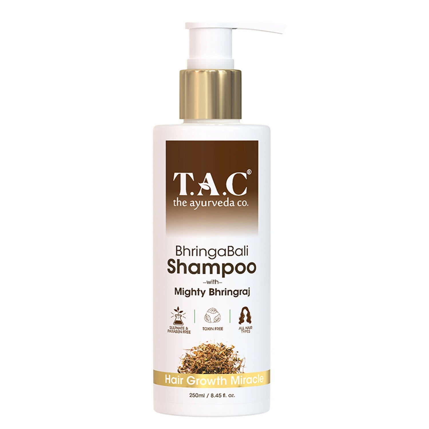 TAC - The Ayurveda Co. Bhringabali Hair Cleanser (Shampoo) for Hairfall Contrl, Anti Dandruff - Mytrendzcart