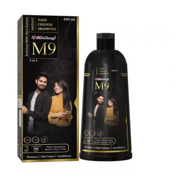 Sat Kartar M9 3 In 1 Instant Hair Color Shampoo - Mytrendzcart