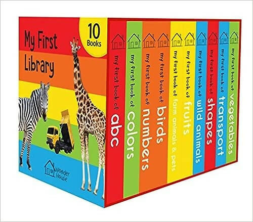 Wonder House Books My First Mini Library : Boxset of 10 Board Books - Mytrendzcart