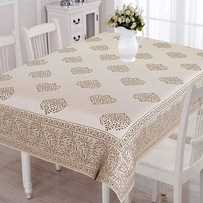 Urbano Homz Table Cloth for 6 Seater Dining Table - Cream - Mytrendzcart