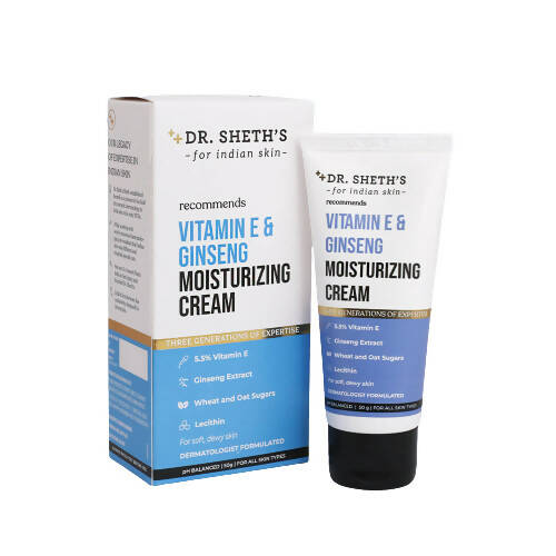 Dr. Sheth's Vitamin E & Ginseng Face Moisturizing Cream For Instant Hydration, For All Skin Types - Mytrendzcart