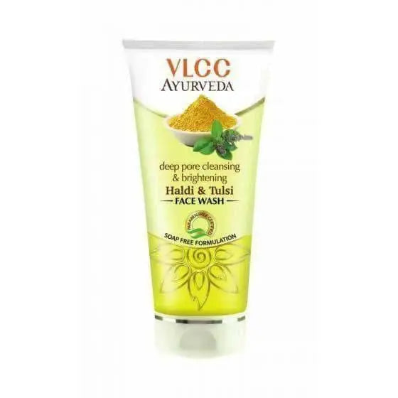 VLCC Deep Pore Cleansing & Brightening Haldi & Tulsi Face Wash -100ml - Pack Of 1 - Mytrendzcart