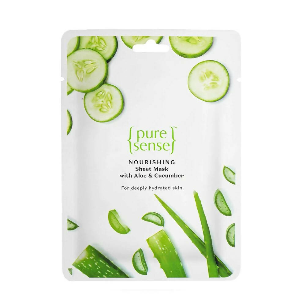 PureSense Nourishing Sheet Mask with Aloe Vera & Cucumber - Mytrendzcart