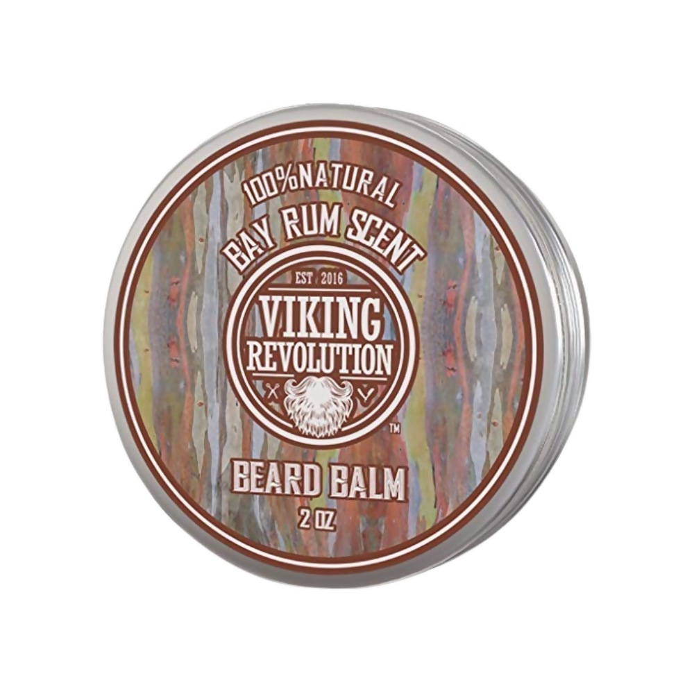 Viking Revolution Bay Rum Beard Balm- All Natural Argan Oil and Jojoba Oil - Mytrendzcart