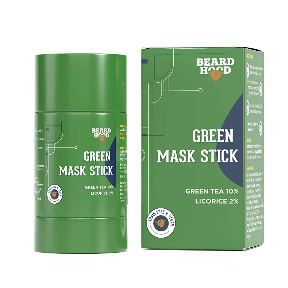 Beardhood Green Tea Cleansing Mask Stick for Face - Mytrendzcart