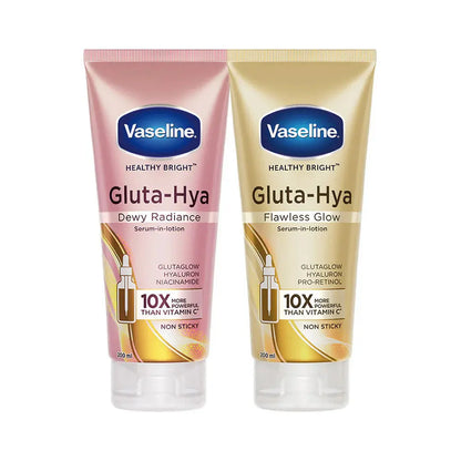 Vaseline Gluta Hya Serum-in-Lotion - Dewy Radiance & Flawless Glow Combo -Combo - Mytrendzcart