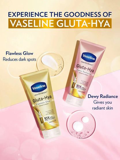 Vaseline Gluta Hya Serum-in-Lotion - Dewy Radiance & Flawless Glow Combo -Combo - Mytrendzcart