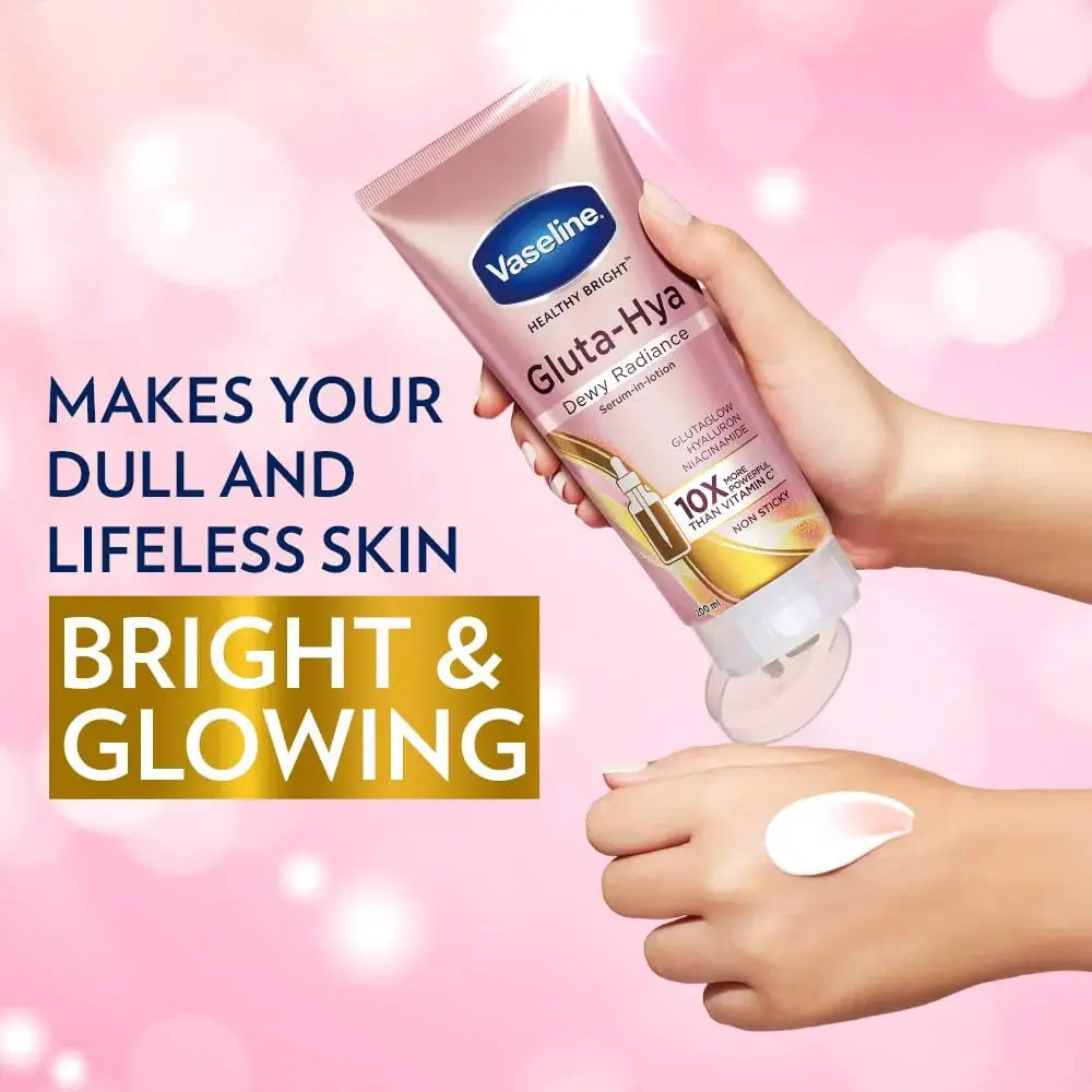 Vaseline Gluta Hya Serum-in-Lotion - Dewy Radiance & Flawless Glow Combo -Combo - Mytrendzcart