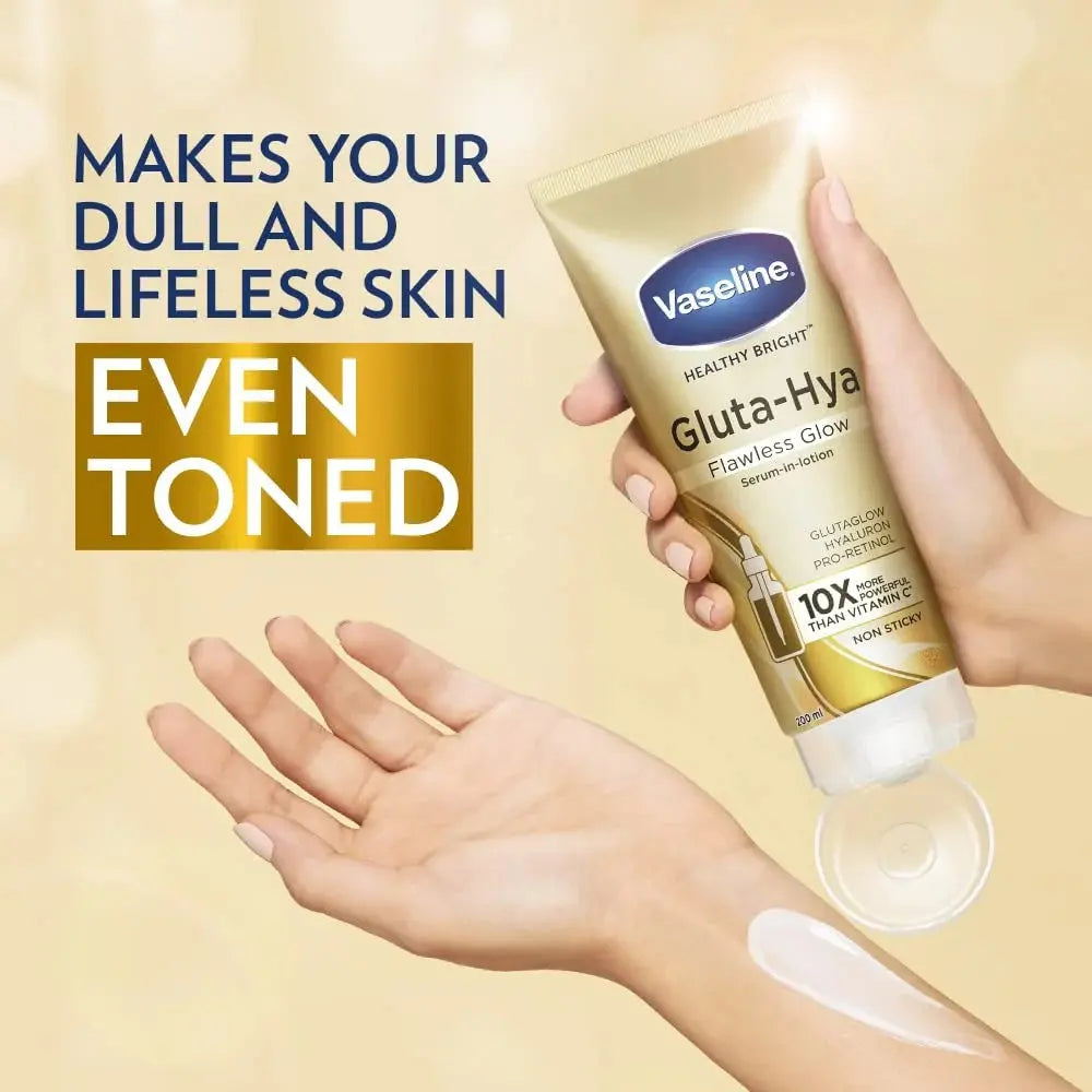 Vaseline Gluta Hya Serum-in-Lotion - Dewy Radiance & Flawless Glow Combo -Combo - Mytrendzcart