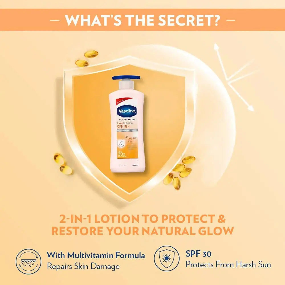 Vaseline Healthy Bright Sun + Pollution Protection Lotion -100 ml - Mytrendzcart