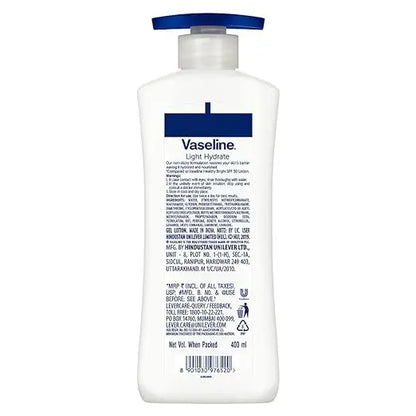 Vaseline Light Hydrate Serum In Lotion, 400 ml | Superlight & Non-Sticky Body Lotion for Hydration Boost - Mytrendzcart