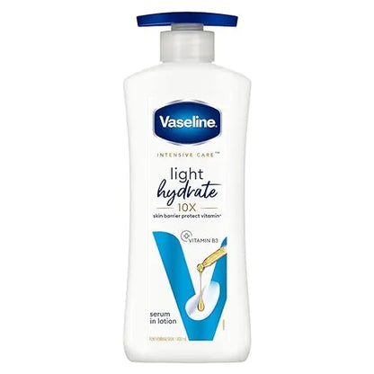 Vaseline Light Hydrate Serum In Lotion, 400 ml | Superlight & Non-Sticky Body Lotion for Hydration Boost - Mytrendzcart