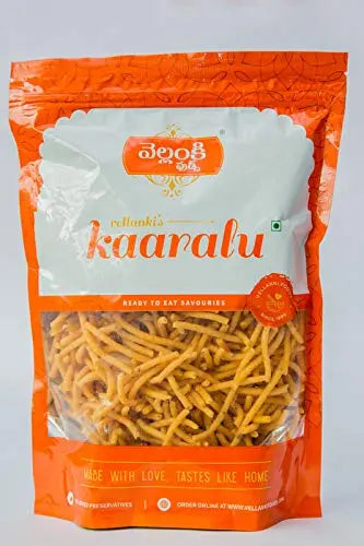 Vellanki Foods Namkeen Muruku(250gms),Chegodi(250gms),Janthikalu(250gms),Vampoosa(250gms) pack of 4 - Mytrendzcart