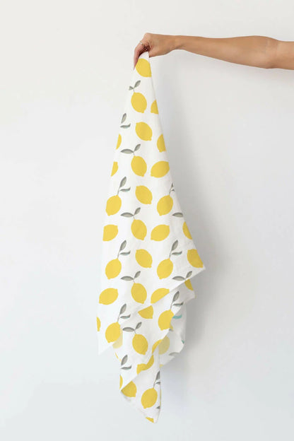 Kindermum Organic Cotton Muslin Swaddle Blanket 100 Cm X 100 Cm - Set Of 2 - Pista And Lemon -Large (0-12 Month) - Set of 2 Mytrendzcart