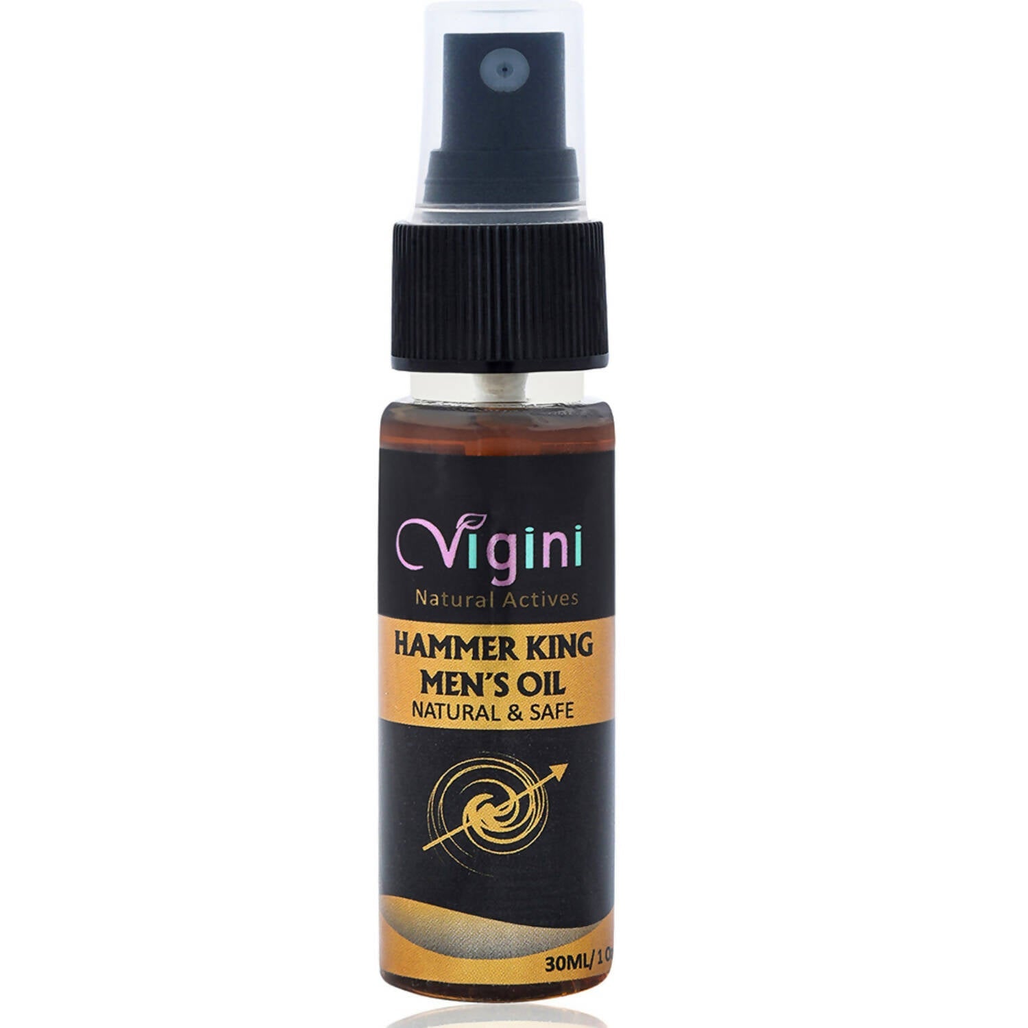 Vigini Natural Hammer King Lubricating Massage Oil for Men with Tulsi Ylang Ylang Clary Sage Essential Oils - Mytrendzcart