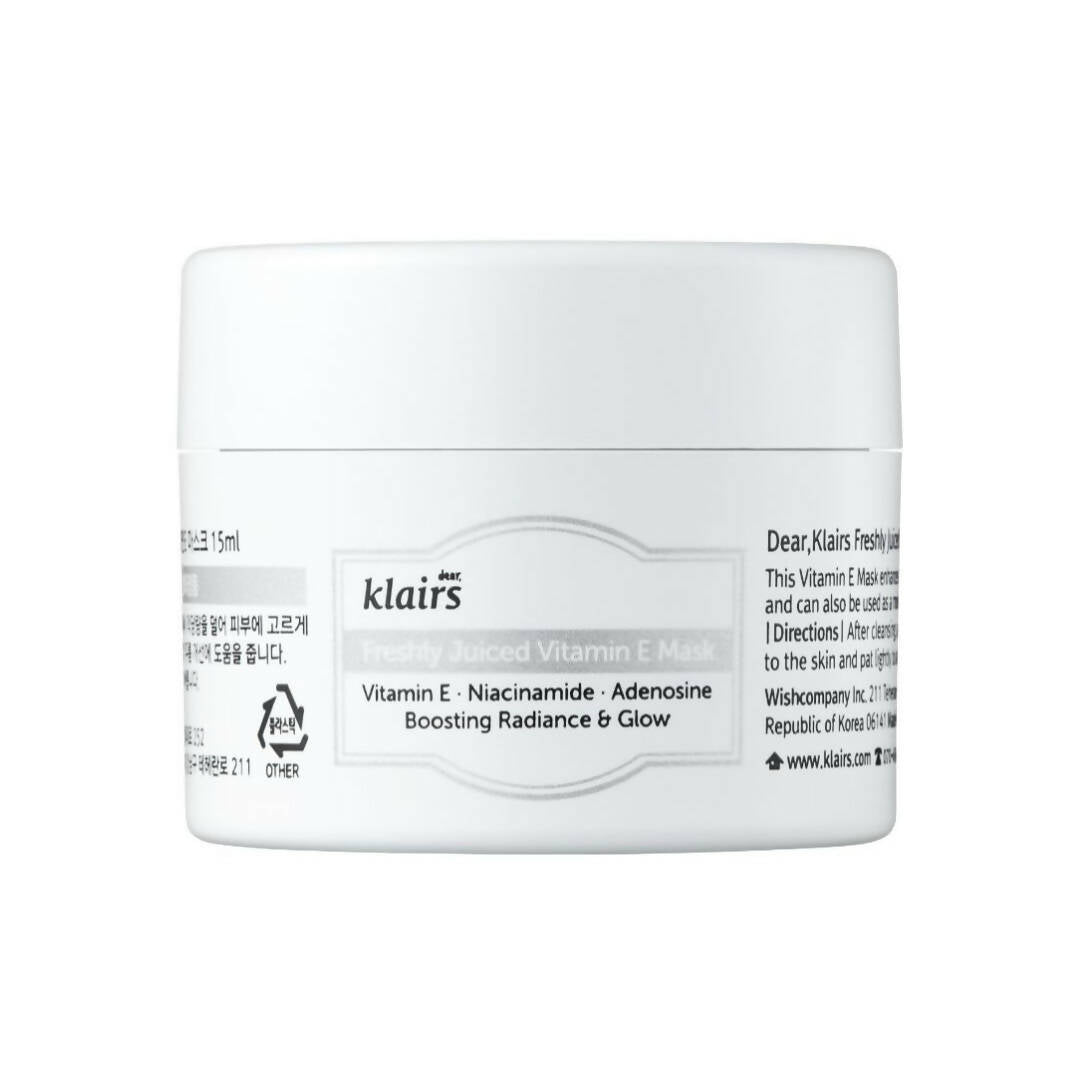 Dear Klairs Freshly Juiced Vitamin E Mask - Mytrendzcart