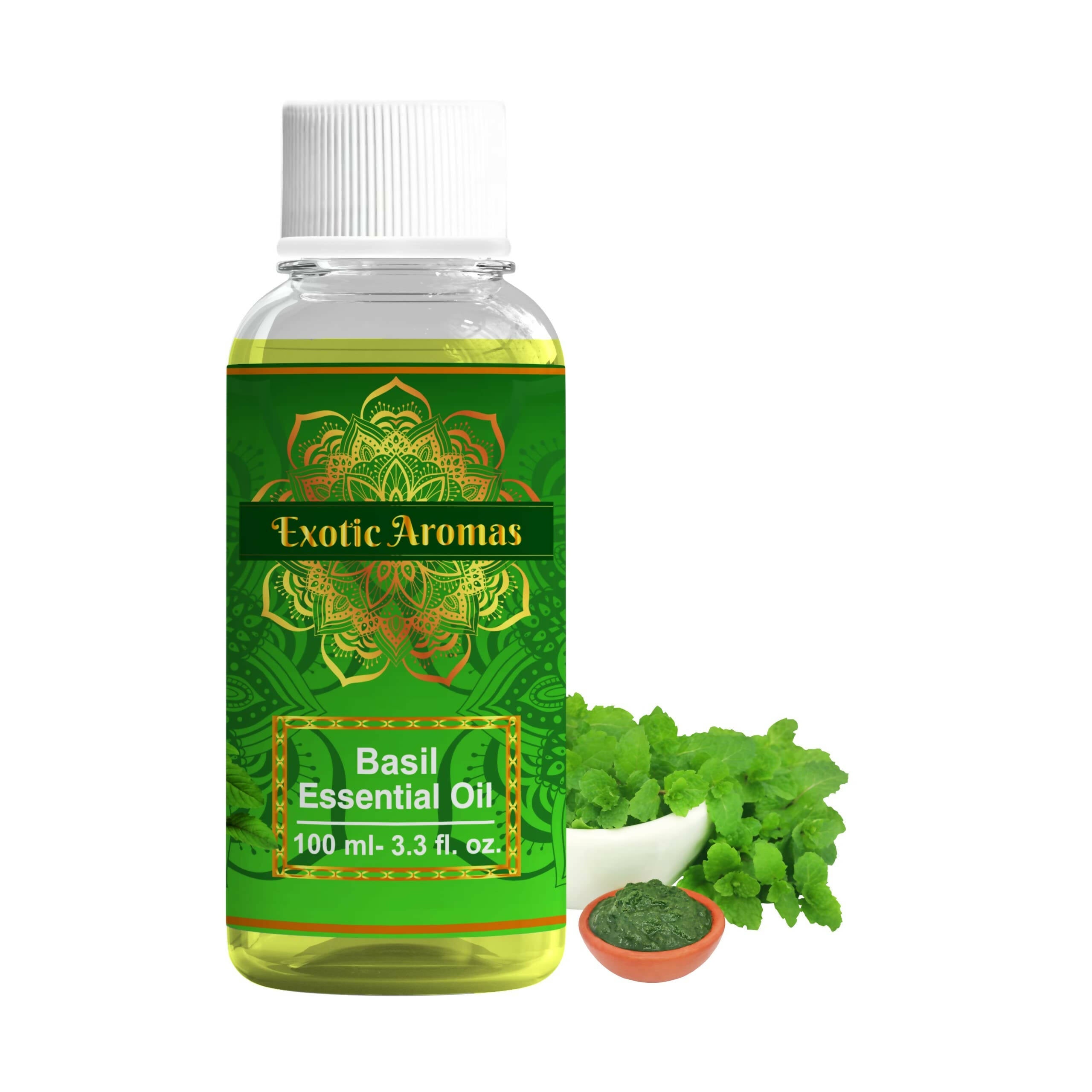 Exotic Aromas Basil Essential Oil - Mytrendzcart