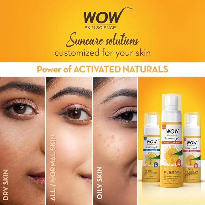 WOW Skin Science Sunscreen SPF 55 PA+++ Matte Look Ultra Light | Broad Spectrum- UVA&UVB Protection | All Skin Types | For Women & Men- 100ml - Mytrendzcart