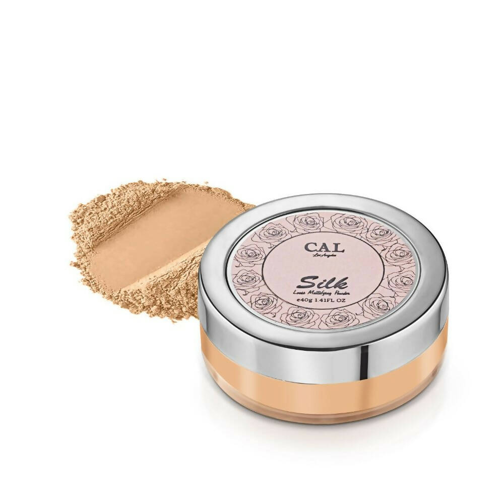 CAL Los Angeles Silk Loose Mattifying Powder For The High Definition Look - Almond - Mytrendzcart