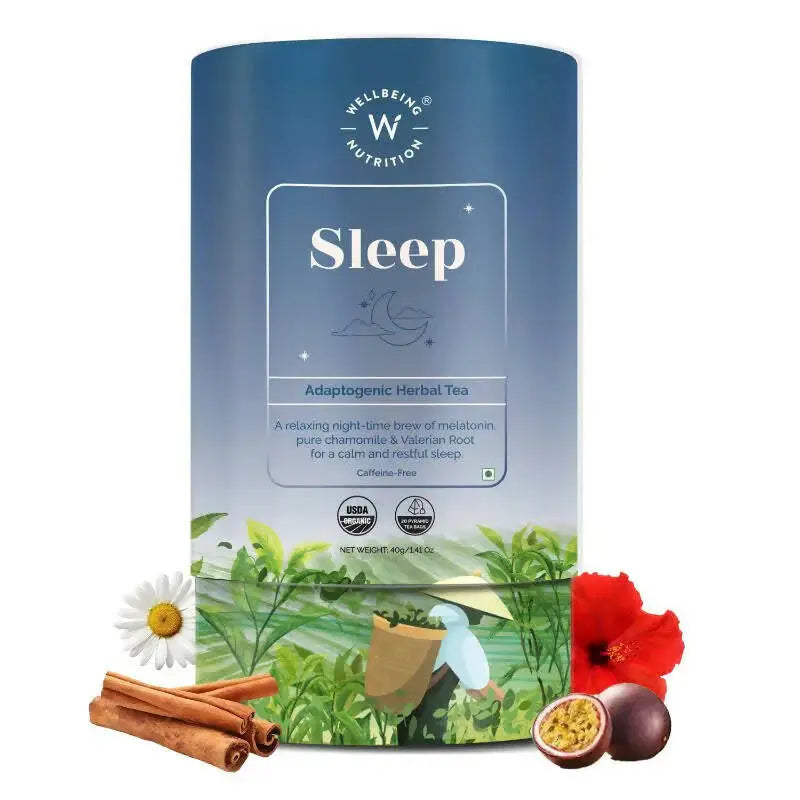 Wellbeing Nutrition Sleep Tea -40 gm - Mytrendzcart