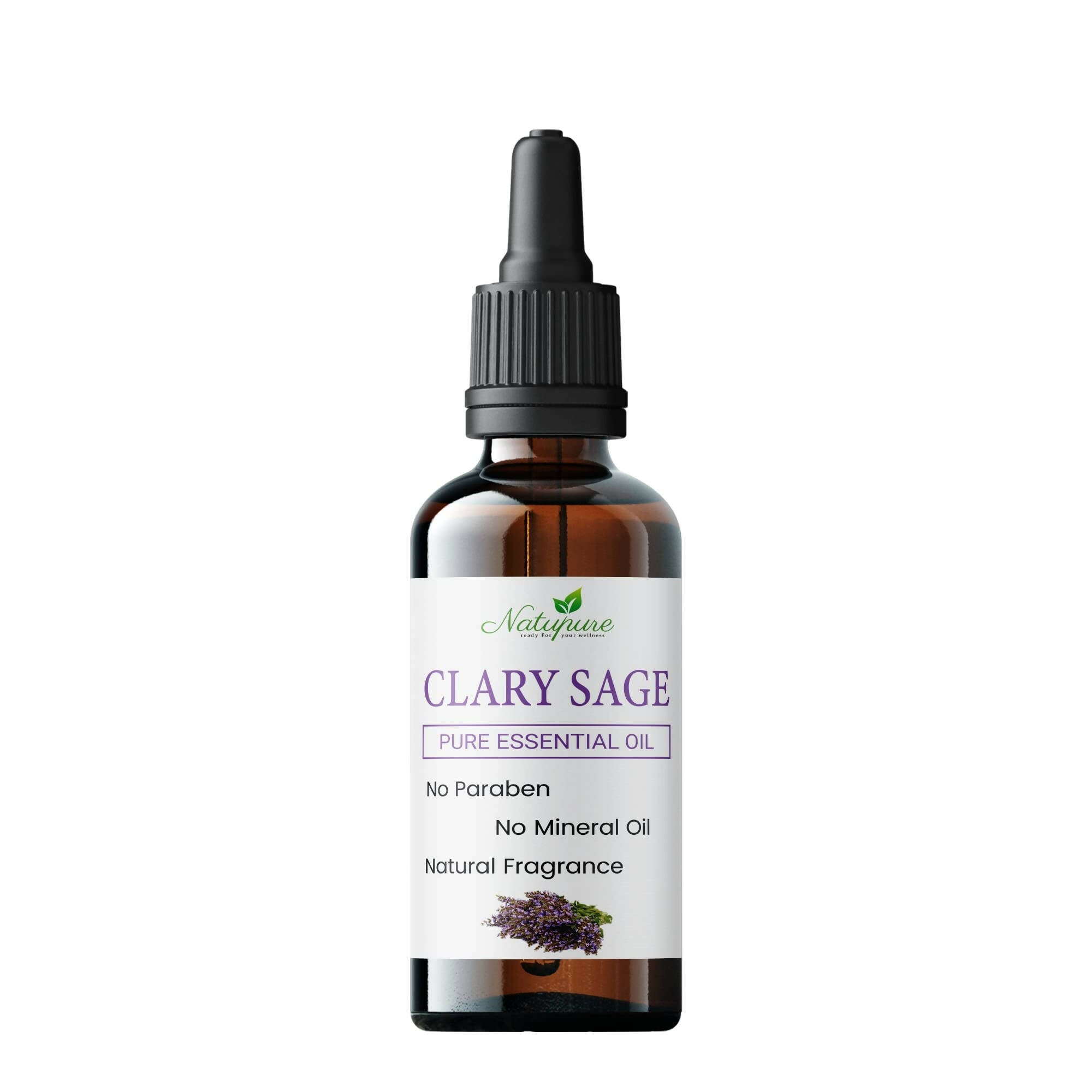 Natupure Clary Sage Essential Oil for Aromatherapy, Skin and Hair - Mytrendzcart