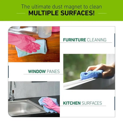 Scotch-Brite Microfiber Cloth/Wipe for Home, Kitchen, Appliance, Car cleaning pack of 4 pcs (40 cm x 40 cm, 340 GSM) ,Multicolor - Mytrendzcart