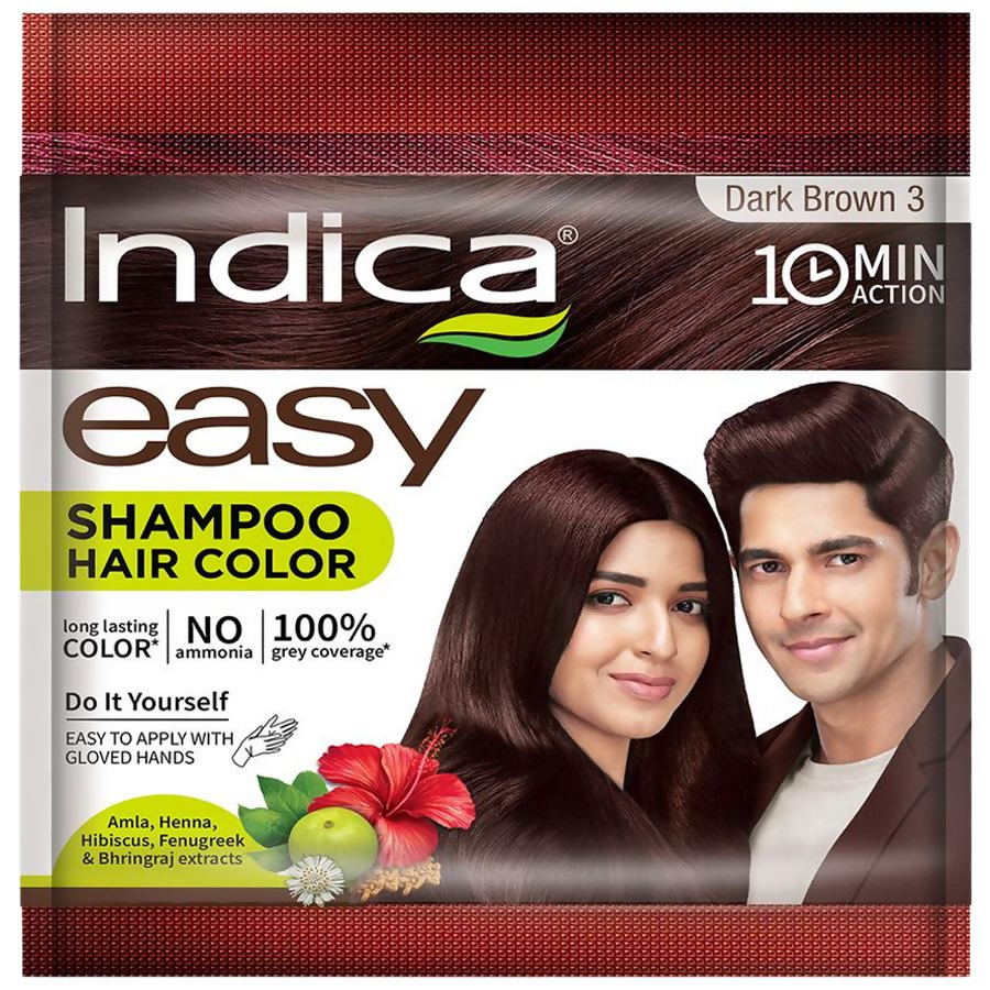 Indica Easy Hair Color Dark Brown - Mytrendzcart