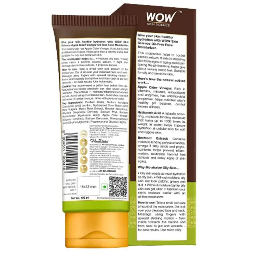 Wow Skin Science Apple Cider Vinegar Oil Free Face Moisturizer - Mytrendzcart